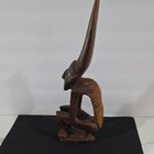 Carved Wooden Pacific Islands Handmade Tribal Figure Sculpture