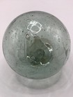 Vintage Japanese Green Glass Fishing Float  Blown Orb Shape 3    Round    p    Mark