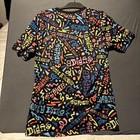 Adidas Real Salt Lake Soccer Jersey Mens Med Black Multi Sabor Y Estilo Graffiti
