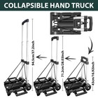 Heavy Duty Lightweight Folding Hand Sack Trolley Truck Barrow Cart With 2 Wheel