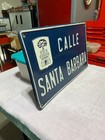 Original Painted Santa Barbara California Road Street Sign