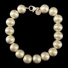 Tiffany   Co Hardwear 925 Sterling Silver 9mm Ball Bead Bracelet 7 
