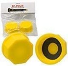 Solid Base Replacement Gas Can Cap - Yellow Coarse Thread Cap To Prevent Fuel   