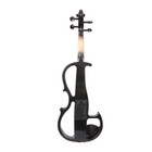New 16 Inch Electric Viola Silent Ebony Fittings With Case Bow Black Viola