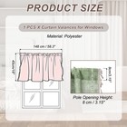 18  W X 58  L Curtain Valances Rod Pocket   Light Green