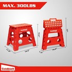 Goldblatt 12 5  Folding Step Stool 2-pack lightweight portable 300 Lbs Capacity
