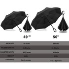Inverted Umbrella  40 49 56 Inch Windproof Double Layer