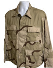 Us Army Field Jacket Mens Large Regular Desert Camo Bdu Usgi Made In Usa