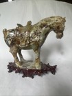 Large 10    Chinese Carved Jade Horse Sculpture 