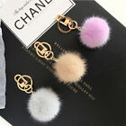 5cm Real Mink Fur Ball Pompom Keyring Car Phone Keychain Bag Charm Pandent 
