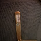 Victorian Round Accent Table Black Glass Top Ornate Brass Base Antique