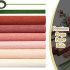57 Pcs Crepe Paper Diy Kit For Flower Making  Pink Series