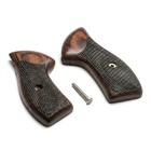 Replacement Grips For All Charter Arms Classic Super Checkered Rosewood