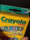 Vintage Crayola Crayons Metallic Fx 2001 Vintage New - See Video