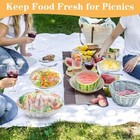 200pcs Reusable Bowl Covers     Elastic Food Covers For Bread Proofing