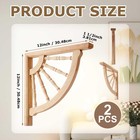 2 Pack Wood Corbels  1 1 2  W X 12  D X 12  Unfinished Wheel Decorative Woode   