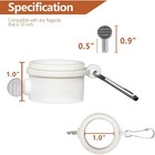 Anley 2pcs Flag Pole Mounting Ring Clip - Rotating Flapole Mounting Rings 1 Inch