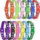 Adjustable Puppy Collars Set Small Pets Neon Colors Safe Material Lightweight Us