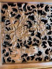 Vintage Handmade Original Wood Carved Art Flowers birds  Free Shipping Asian Stl