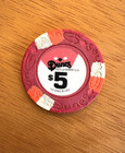 Vintage  5 Dunes Casino Chip Las Vegas Nevada Issued In The 1960 s - Provenance