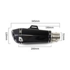 For Kawasaki Ninja 650 Z650 2012-2026 Full System Exhaust Tips Black Header Pipe