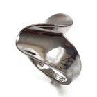 Lia Sophia Apex Silver Tone Fashion Ring Size 10