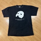 Vintage 90s The Phantom Of The Opera Tenth Year T Shirt L 90s Musical  Black
