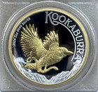 2024 P125 Australia  2 Kookaburra 2 Oz Gilt Silver Coin High Relief Pcgs Pr70