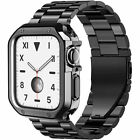 Stainless Steel Iwatch Band Strap tpu Case For Apple Watch 10 9 8 7 6 5 4 3 Se 2