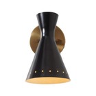 Mid Century Modern Brass Pivot Wall Sconce  Stilnovo Style Wall Lamp  Vintage