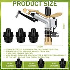 1 Pcs Agriculture Farm Irrigation Sprinklers 360   Adjustable Impact Gun Sprinkle