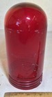Vintage  crouse      hinds Red Glass Explosion-proof Industrial Fixture Light Globe 