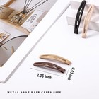 16 Pcs Snap Hair Clips Metal Barrettes For Women Non Slip Barrettes For Thick   