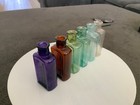 Vtg Rare Rare Rare  Whittemore  embossed-boston Glass Bottle Set All Six Colors