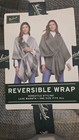 Woolrich Reversible Wrap Green Poncho Shawl Luxe Warmth One Size All Brand New