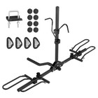 Hitch Mount Folding Carrier Car Truck Suv 1 25  2  Receiver 2-bike Rack