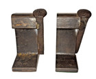 Railroad Tie And Nail Book Ends Train Track Heavy Metal Industrial Man Cave 5 97