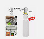 360   Sink Soap Dispenser Stainless Steel Kitchen Hands Liquid Pump  bottle-300ml
