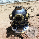 Diving Helmet 18  Scuba Diving Helmet Us Navy Mark V Blue  Antique Finish Mediev