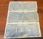 1864 Ten   10  Dollar Bill Csa Notes Confederate States Of America Richmond  3 