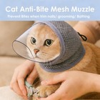 Cat Muzzle For Grooming  Breathable Mesh Cat Head Cover To Prevent Biting
