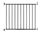 Kidco G2001 Safeway Wall Mounted Baby Gate Top Of Stairs - Black