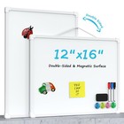 Double-sided Dry Erase Board For Wall  16 x12  Hanging Whiteboard  Small Dry Er