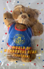 Vtg 1989 Avon  world Of Wonderful Bears  Plush Teddy Bear In Original Sealed Bag