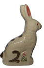 6  Beaumont Brother Art Pottery Painted Stoneware Rabbit Decoration Figurine Bbp