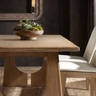 94  Reclaimed Pine Wood Dining Table Antique Brown Seats 8-10