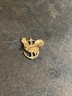 Red Chicken Hen Rooster Anchor Rhode Island Carpenter   s Union Vintage Enamel Pin