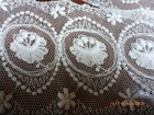 Antique Exquisite Unused Antique  Embroidered Lace In Two Lengths 8 1 4 Yards