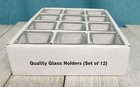 12 Pack Of 2  X 2  Square Glass Party Tealight   Votive Holders Weddings Parties