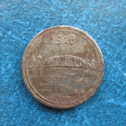 1918 Germany Stadt Und Landkreis Circulated 5 Pfennig Coin